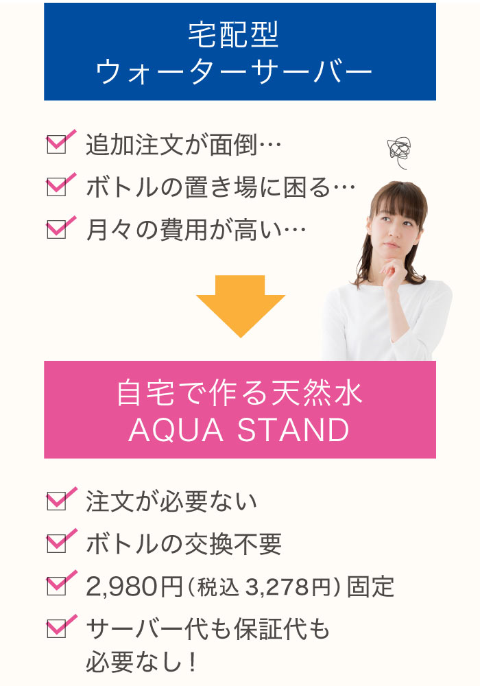 アクアスタンドはメリットがいっぱい